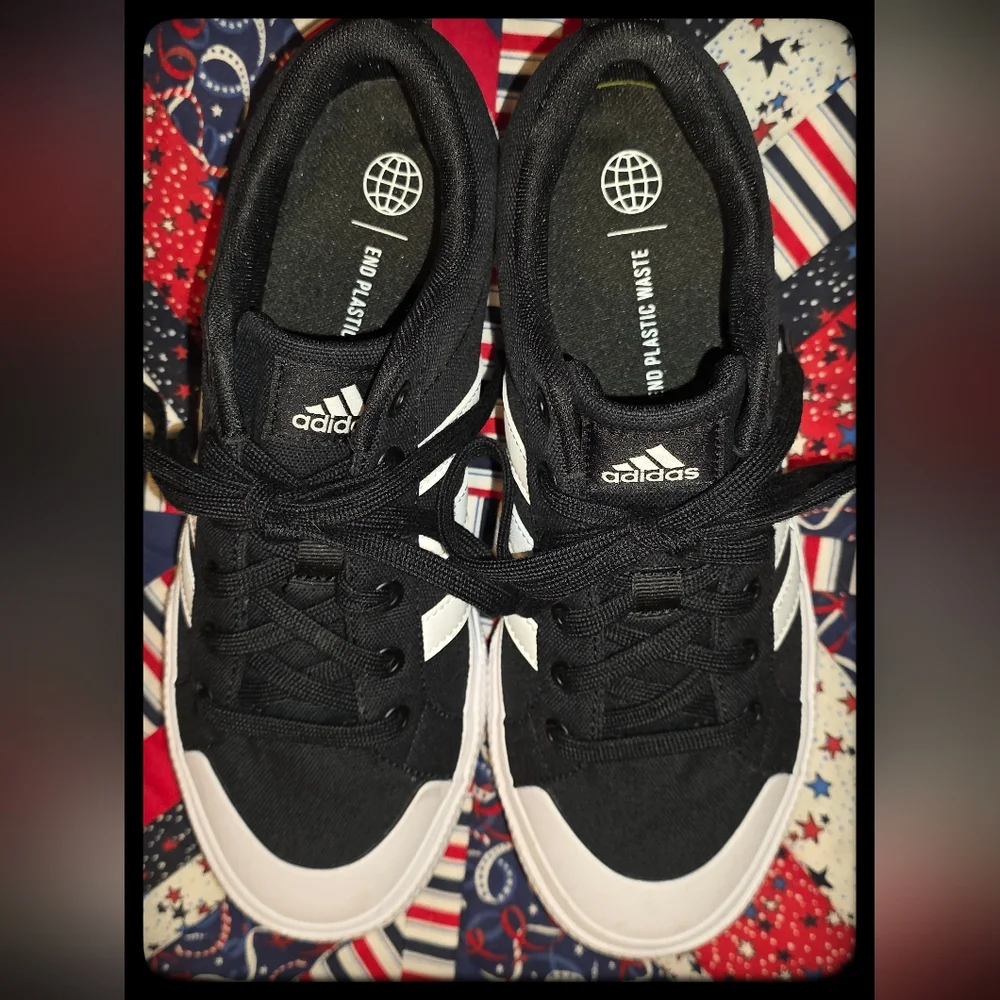 * SOLD * Adidas Women's Bravada 2.0 Shoes 'Black/White" Size 8 1/2 - Picture 1 of 6